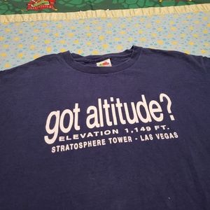 🔥 Vtg Vegas Stratosphere ☁️ Shirt Large 💎 got altitude? 🙂 Vintage Las Vegas